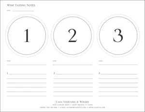 Cain Tasting Mat
