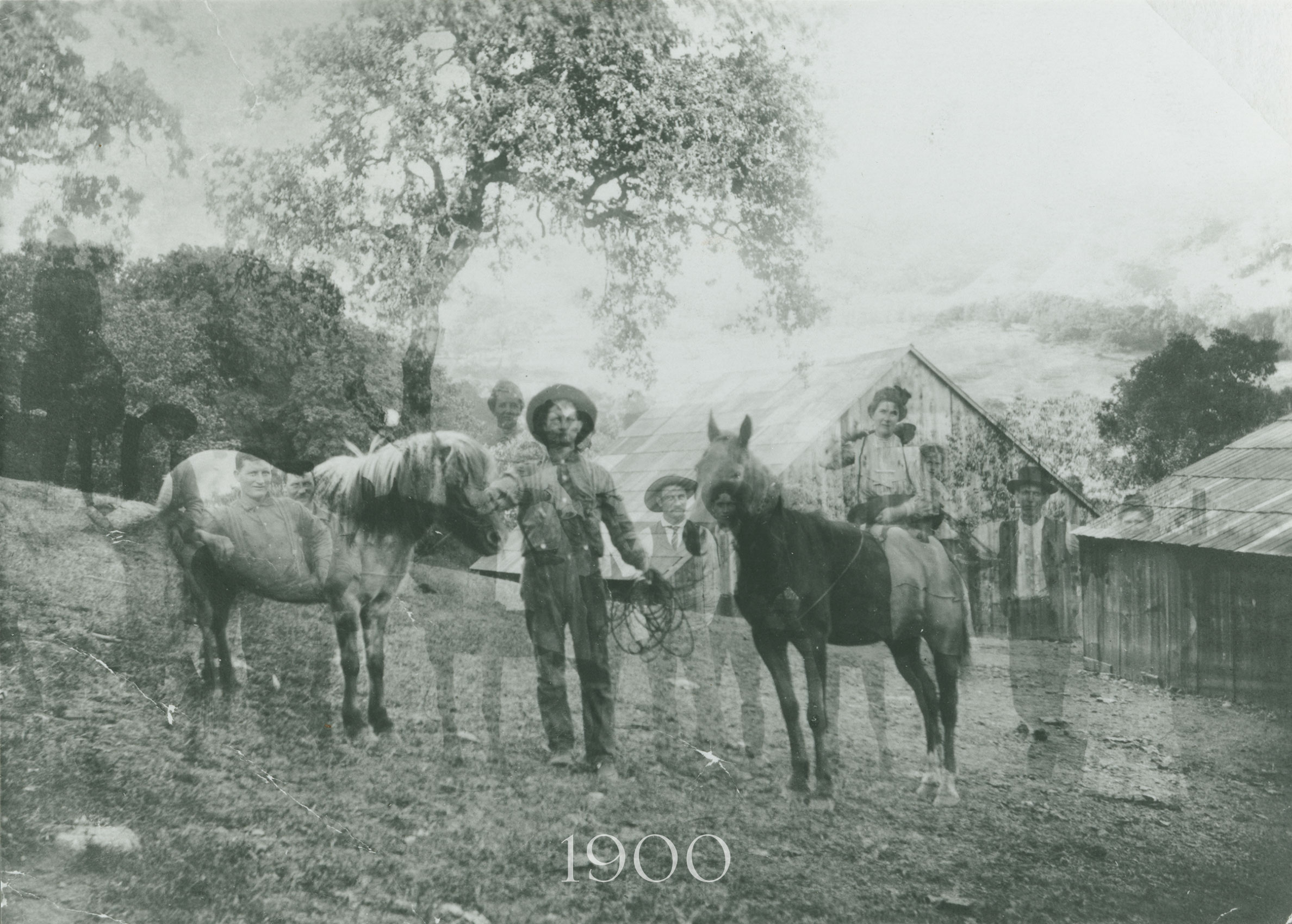 History of Cain: a double exposure from 1900 makes for a ghostly group
