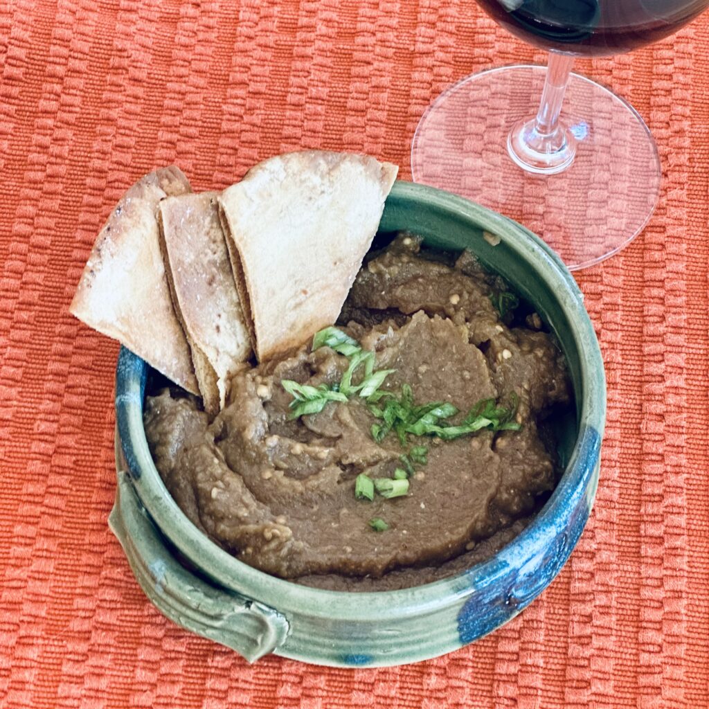 Recipes to Pair with Cain Cuvée: Eggplant and Miso Dip
