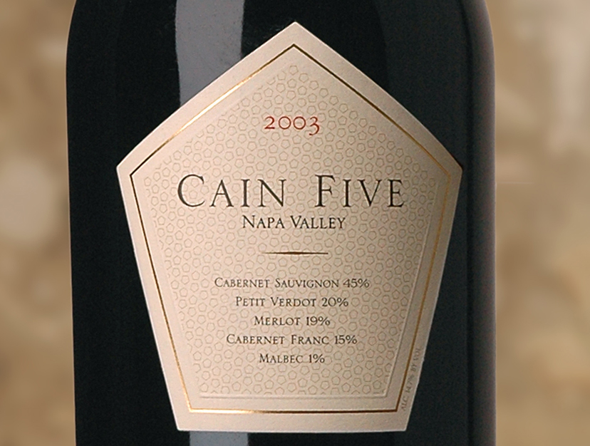 Cain Five, featured in Wine News