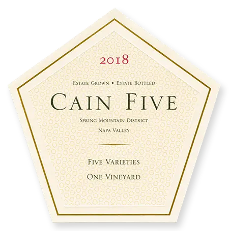 2018 Cain Five 750ml Label