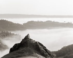 Looking northeast across the Napa Valley above the morning fog, from Spring Mountain towards Howell Mountain, an AVA which was defined as being above the fogline.